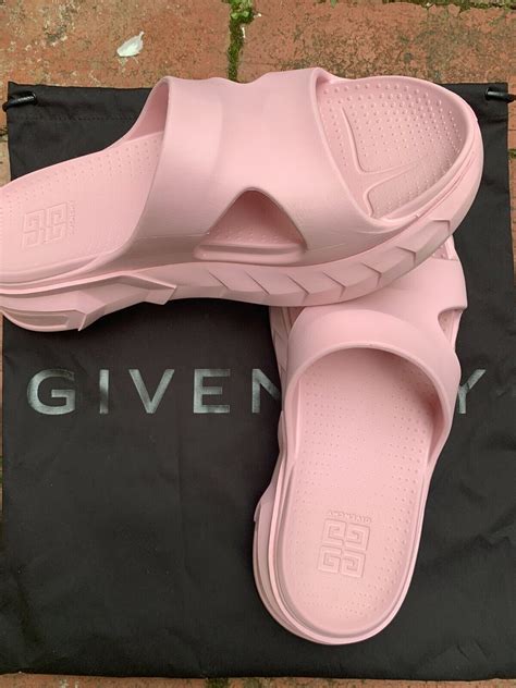 pale pink givenchy slides|Givenchy marshmallow slides 35.